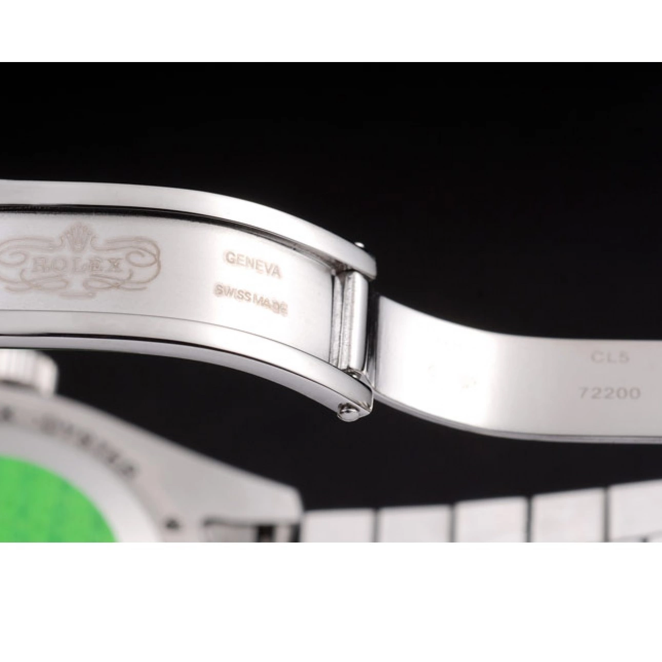Aaa replica watch Steel Rolex Day-Date Tone Stainless Red Two Polished Dial 0724